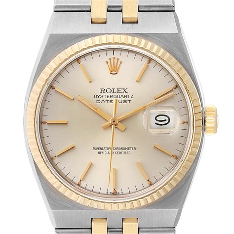 rolex oyster perpetual datejust quartz watch|rolex oysterquartz datejust 17013 price.